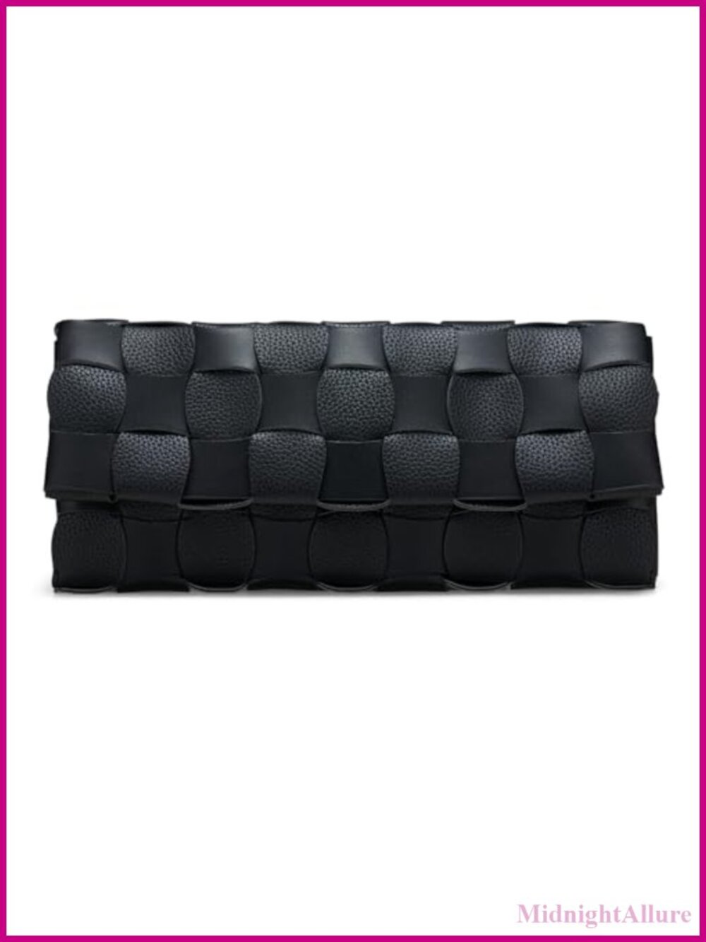 Woven Evening Clutch Purse for Women with Detachable Chain Strap
